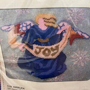 Vintage Temptations Plastic Canvas Kit 7429 Angelica 17 x 13 Linda Ruck 1997